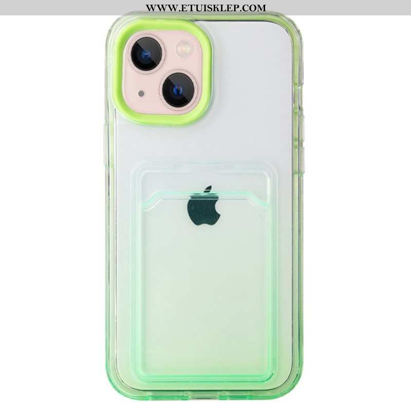 Etui do iPhone 14 Posiadacz Karty Gradientu